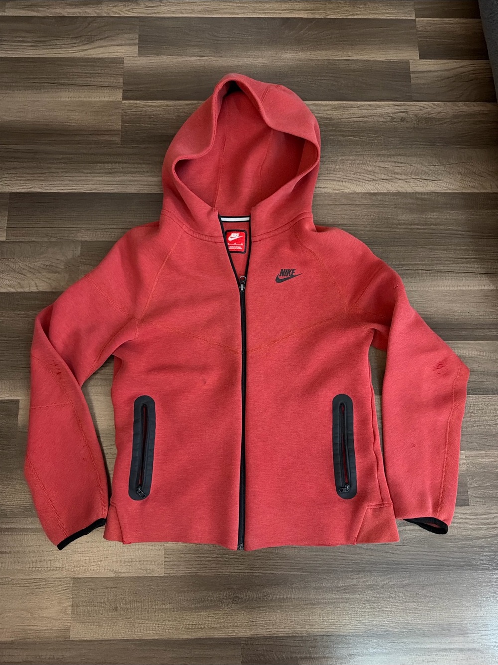 Men’s Nike tech Red Hooded Zip Jacket